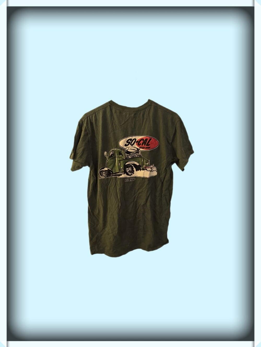 Gildan Olive Green Short Sleeve Graphic Tee